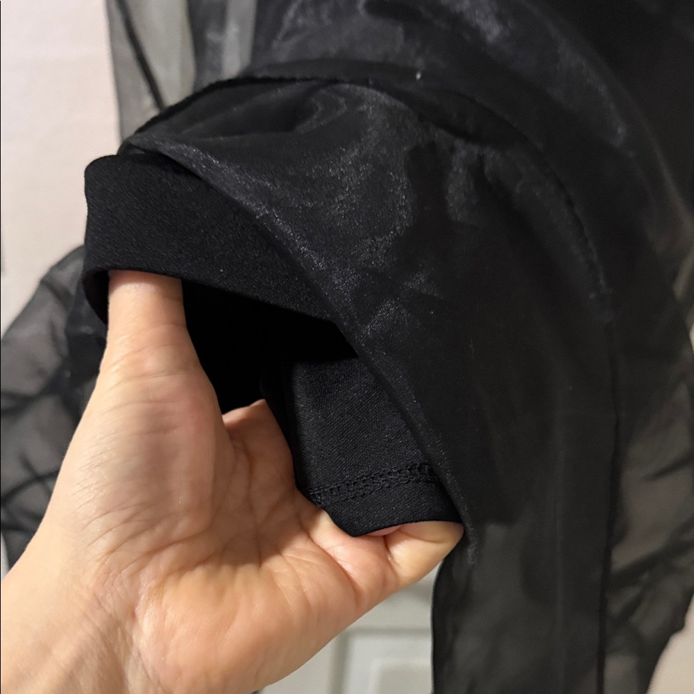 Kenneth Cole black dress sheer overlay - Picture 8 of 10